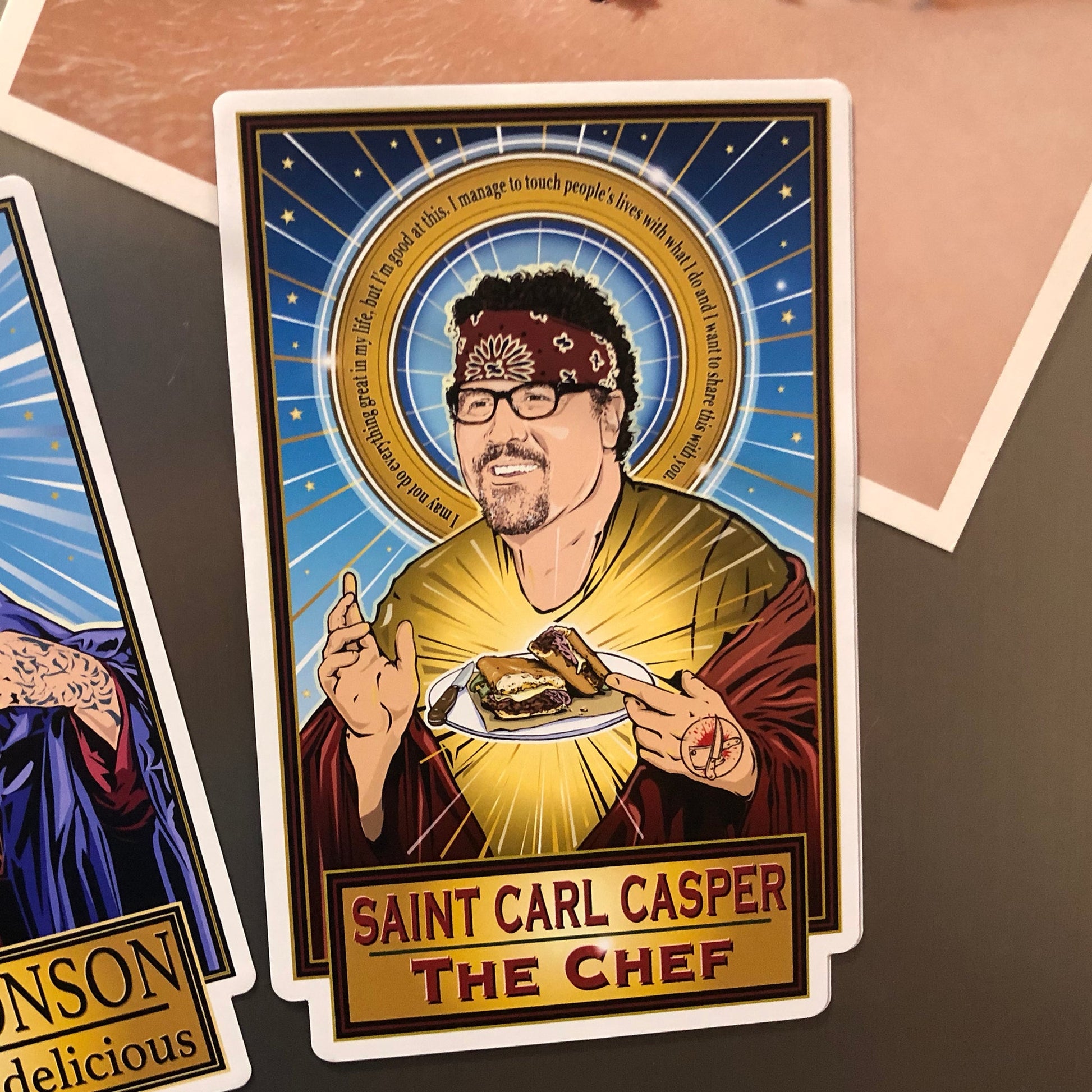 Saint Carl Casper The Chef Magnet Cleaverandblade.com