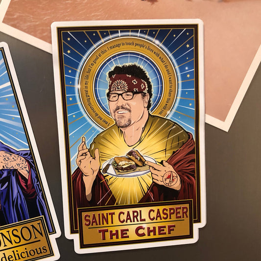 Saint Carl Casper The Chef Magnet Cleaverandblade.com