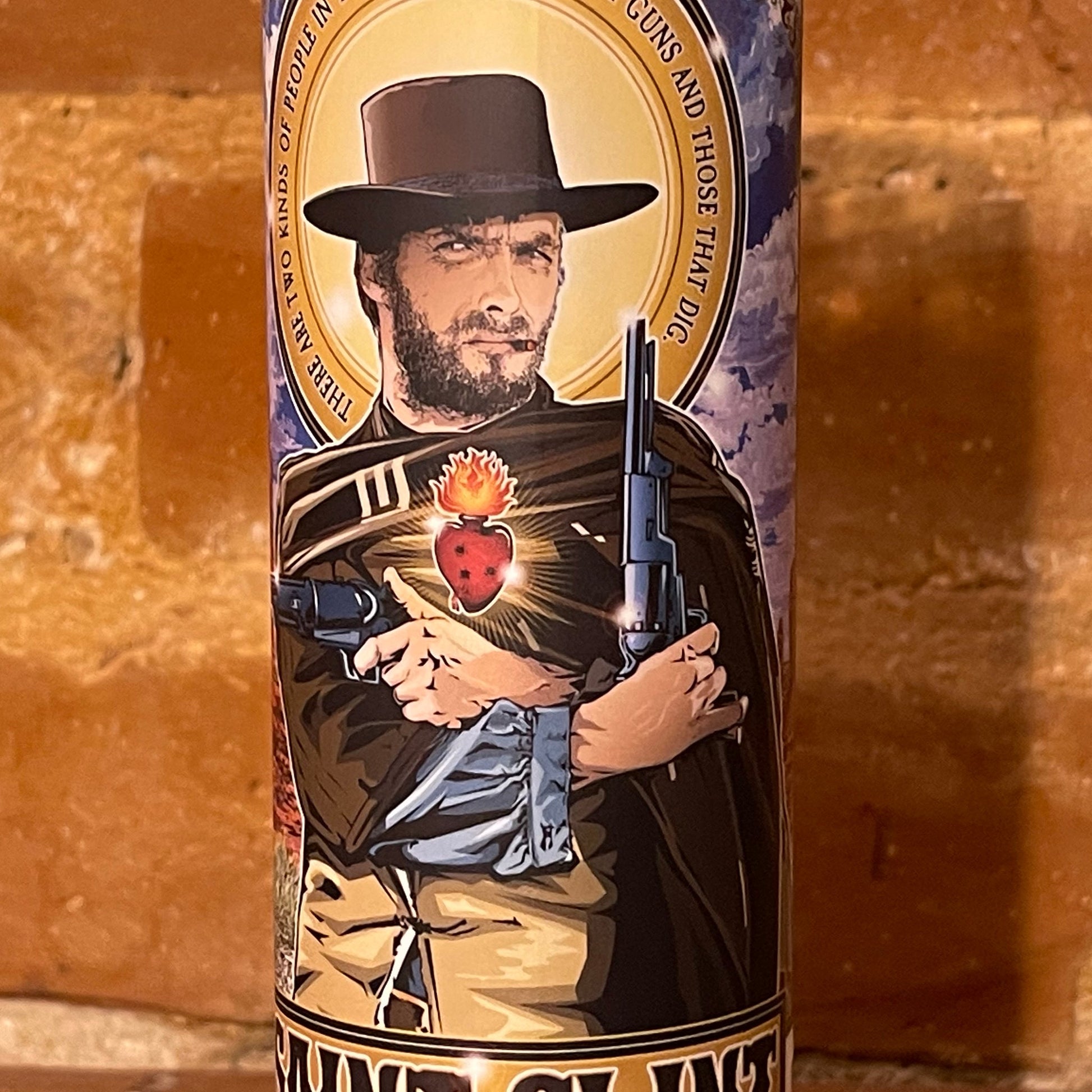 Saint Clint Man With No Name Candle Cleaverandblade.com