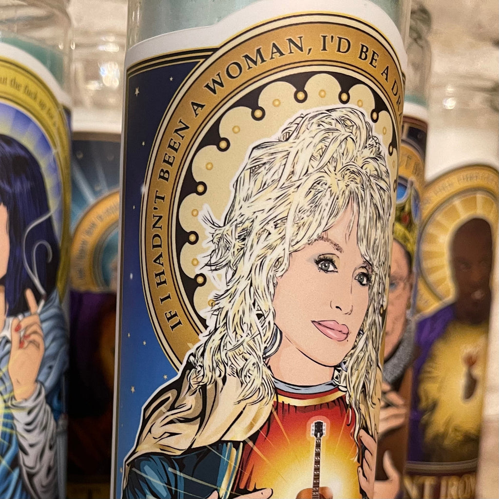 Saint Dolly The Beloved Candle Cleaverandblade.com