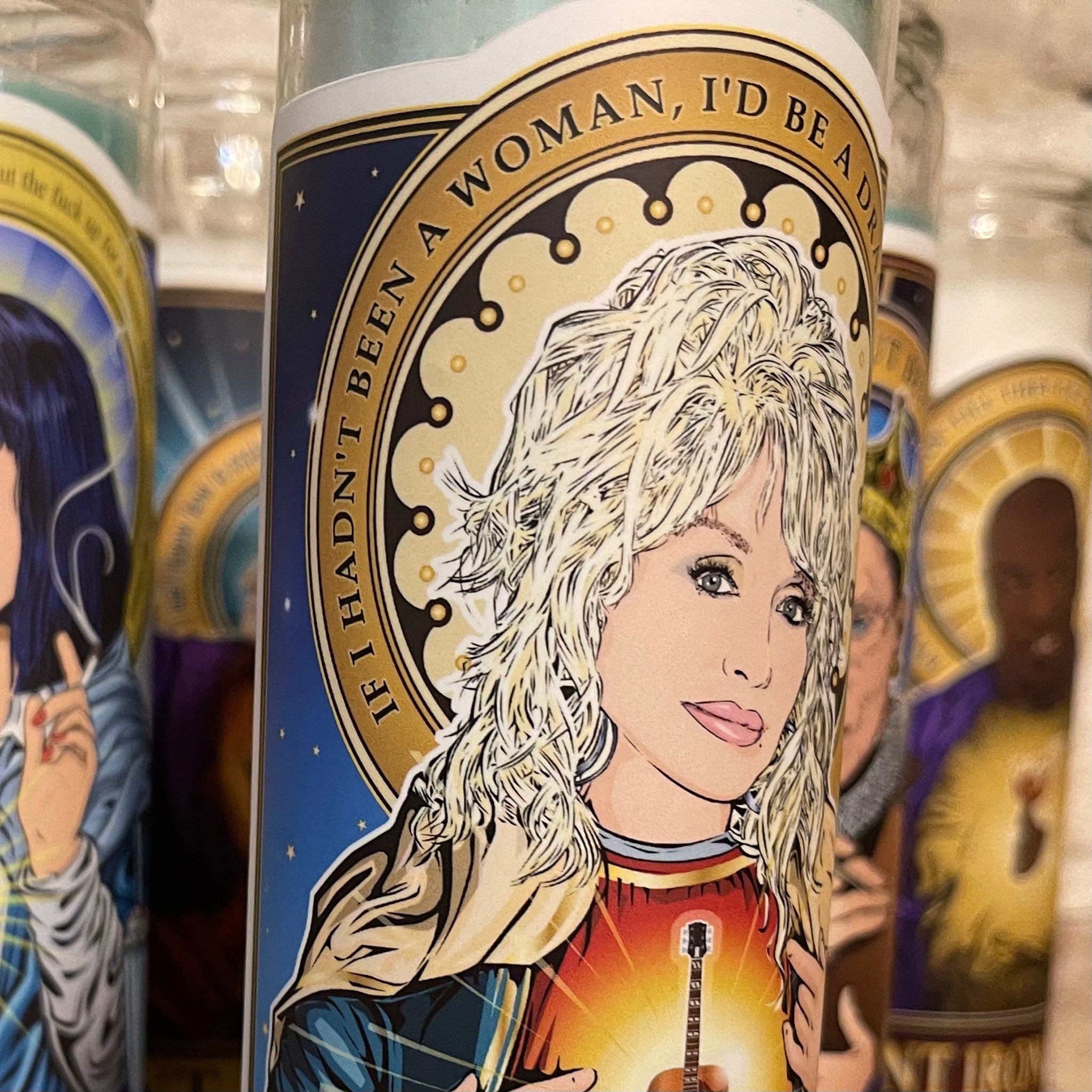 Saint Dolly The Beloved Candle Cleaverandblade.com