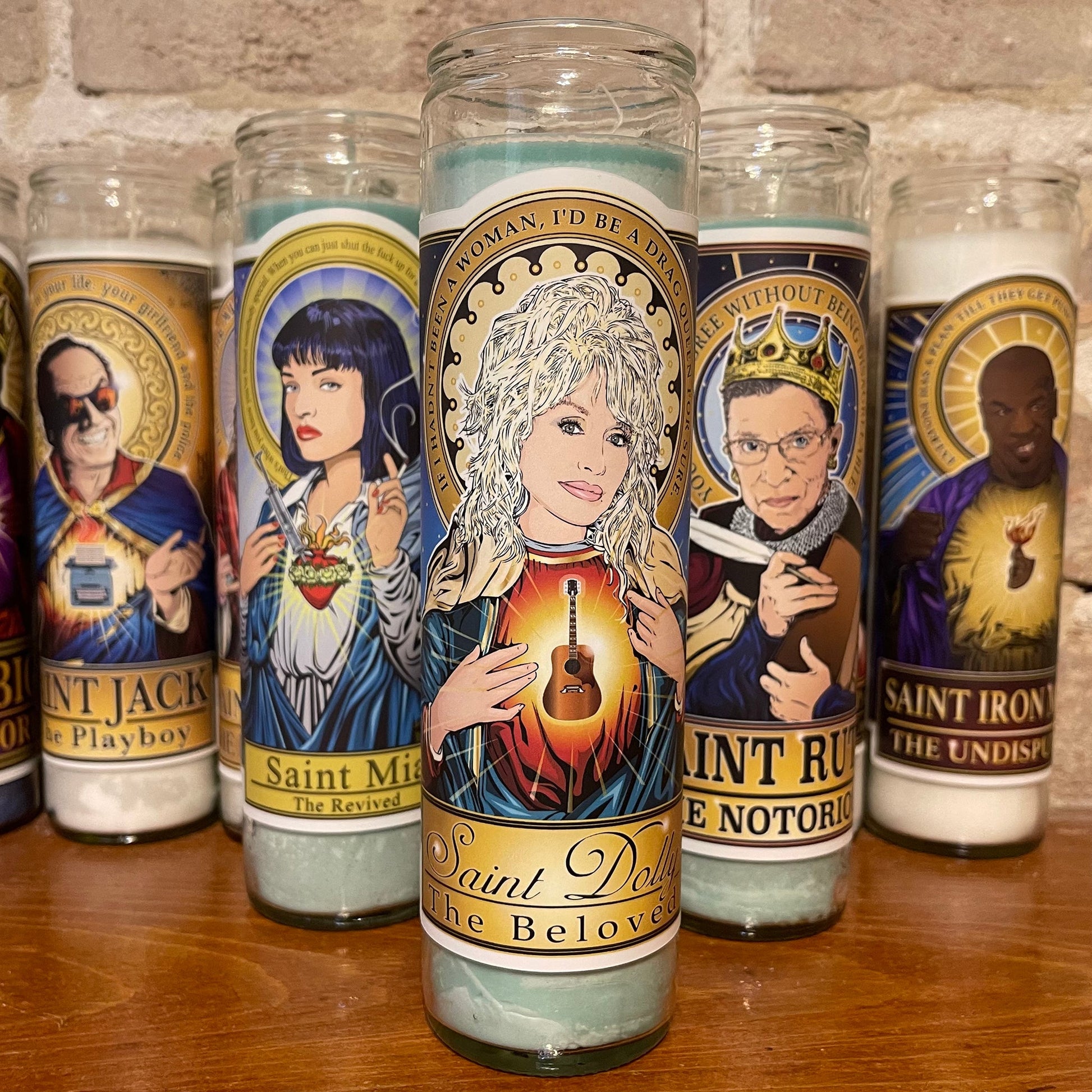 Saint Dolly The Beloved Candle Cleaverandblade.com
