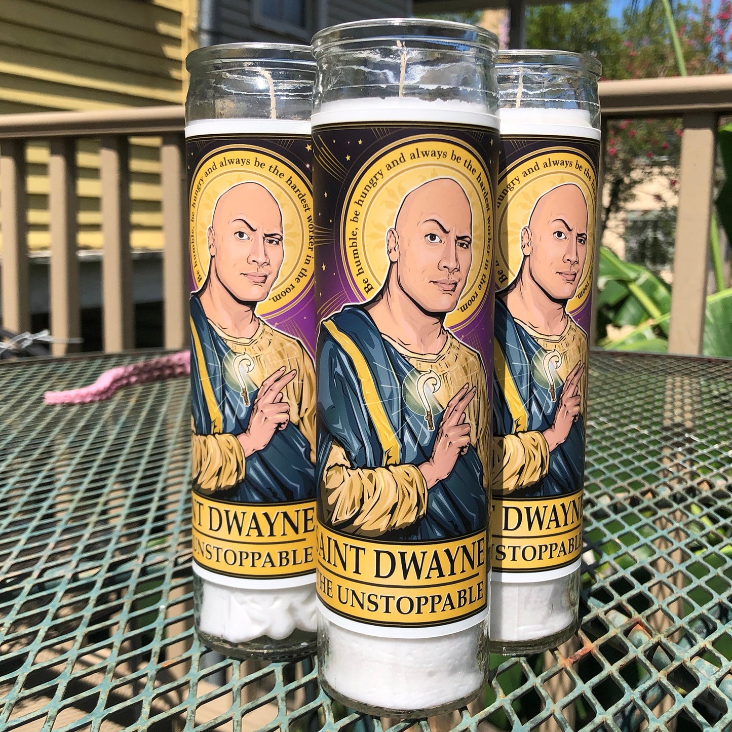 Saint Dwayne Candle Cleaverandblade.com