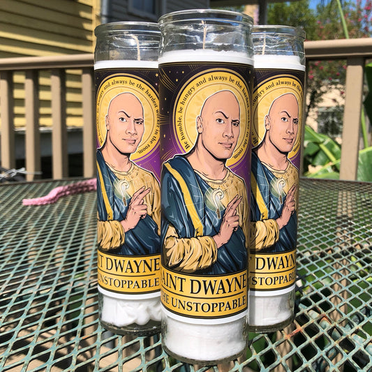Saint Dwayne Candle Cleaverandblade.com