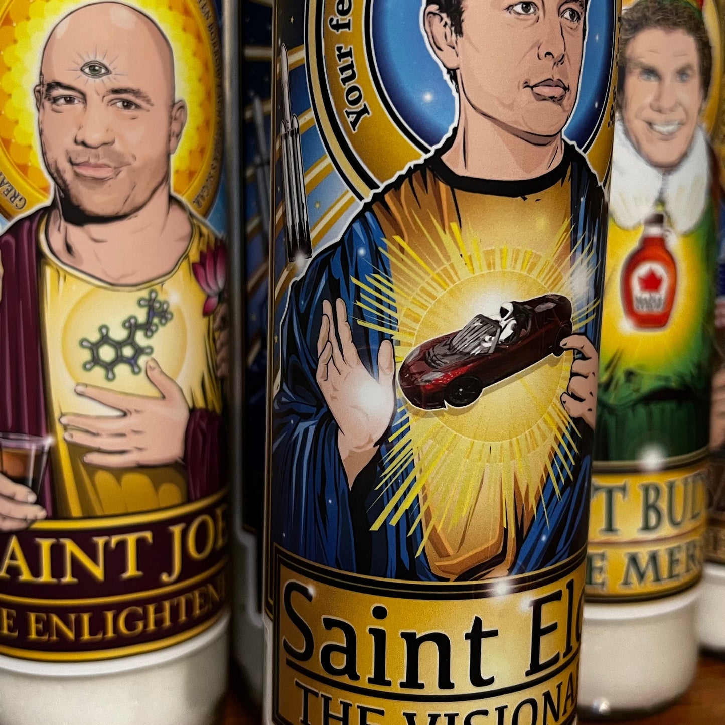 Saint Elon the Visionary Candle Cleaverandblade.com