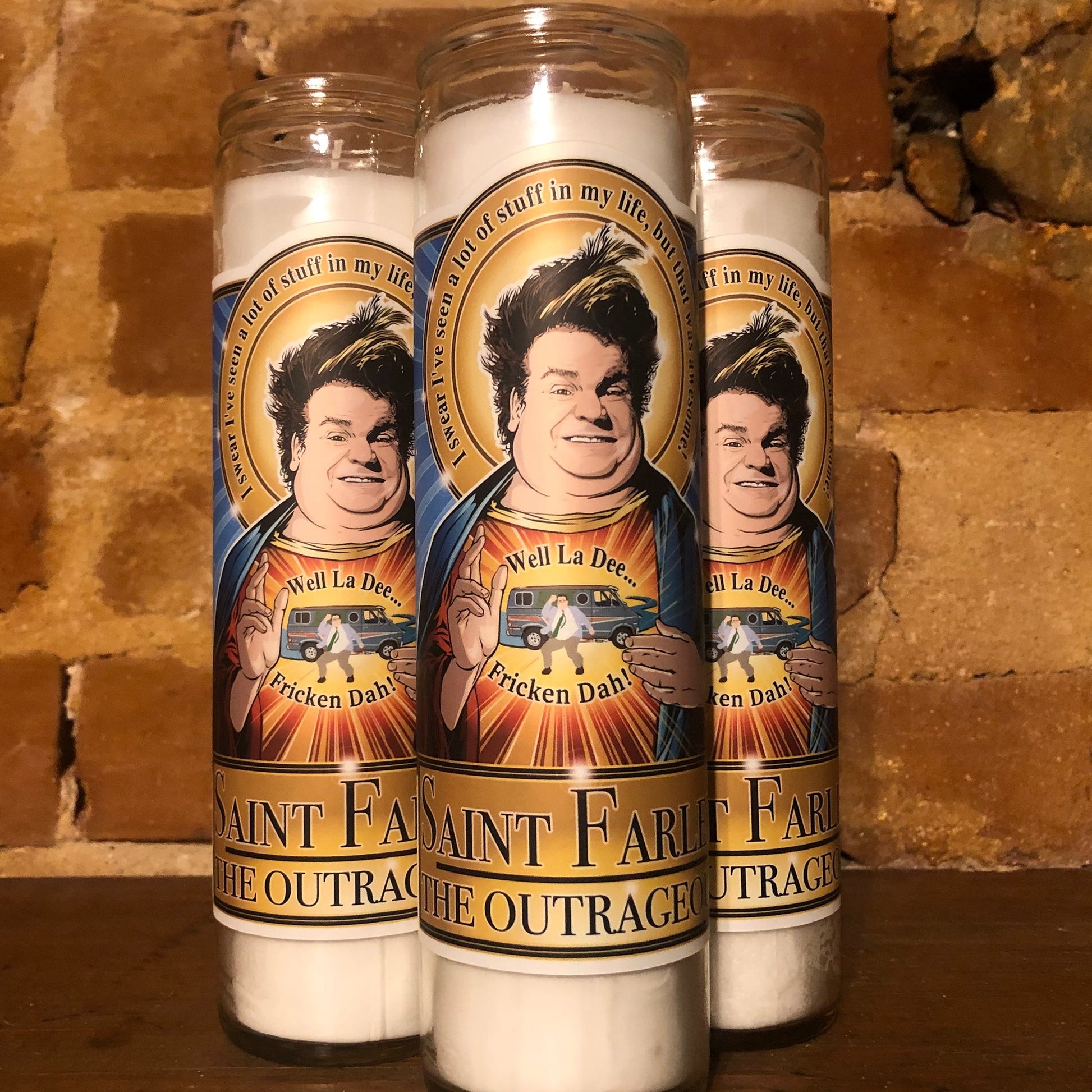Saint Farley The Outrageous Candle Cleaverandblade.com