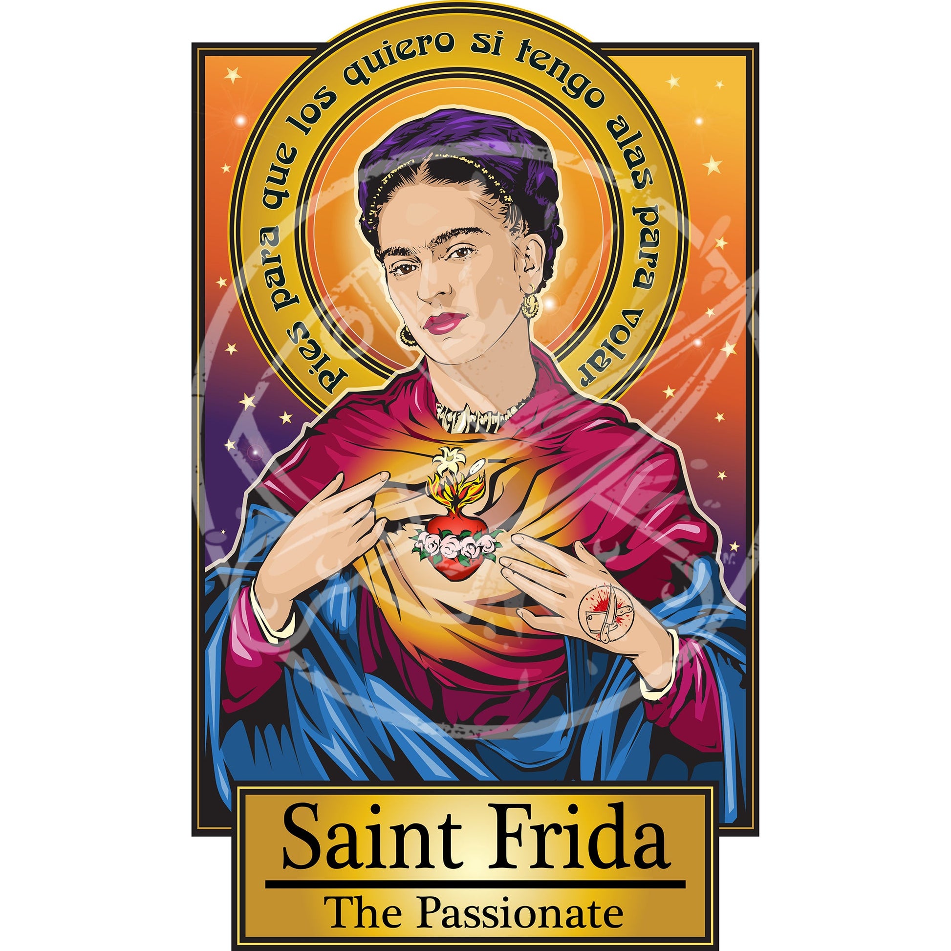 Saint Frida The Passionate Poster Cleaverandblade.com