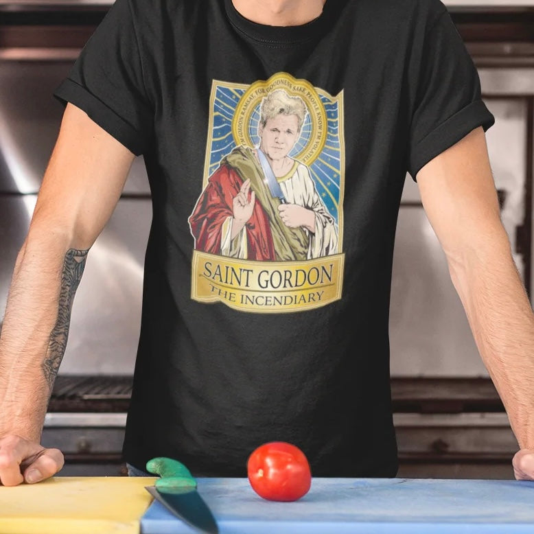 image Saint Gordon Ramsay T-Shirt Cleaverandblade.com