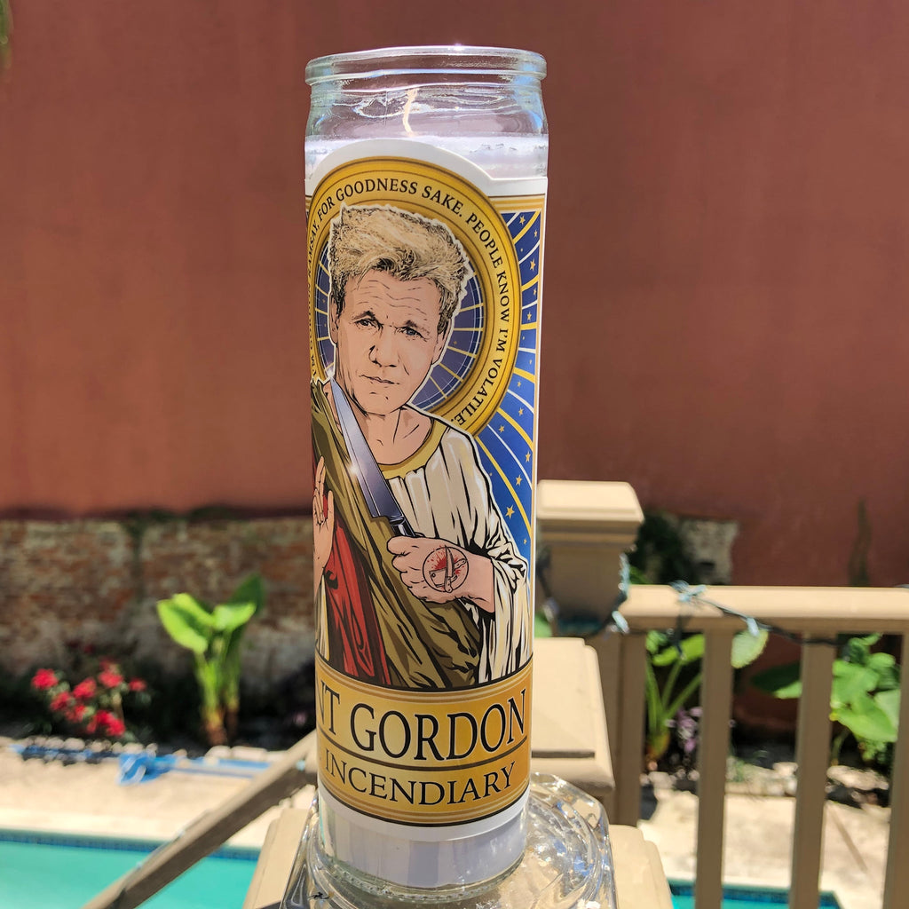 Saint Gordon the Incendiary Candle Cleaverandblade.com