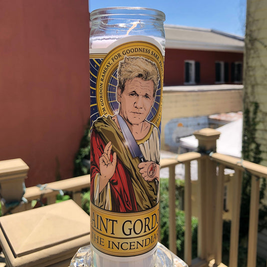 Saint Gordon the Incendiary Candle Cleaverandblade.com