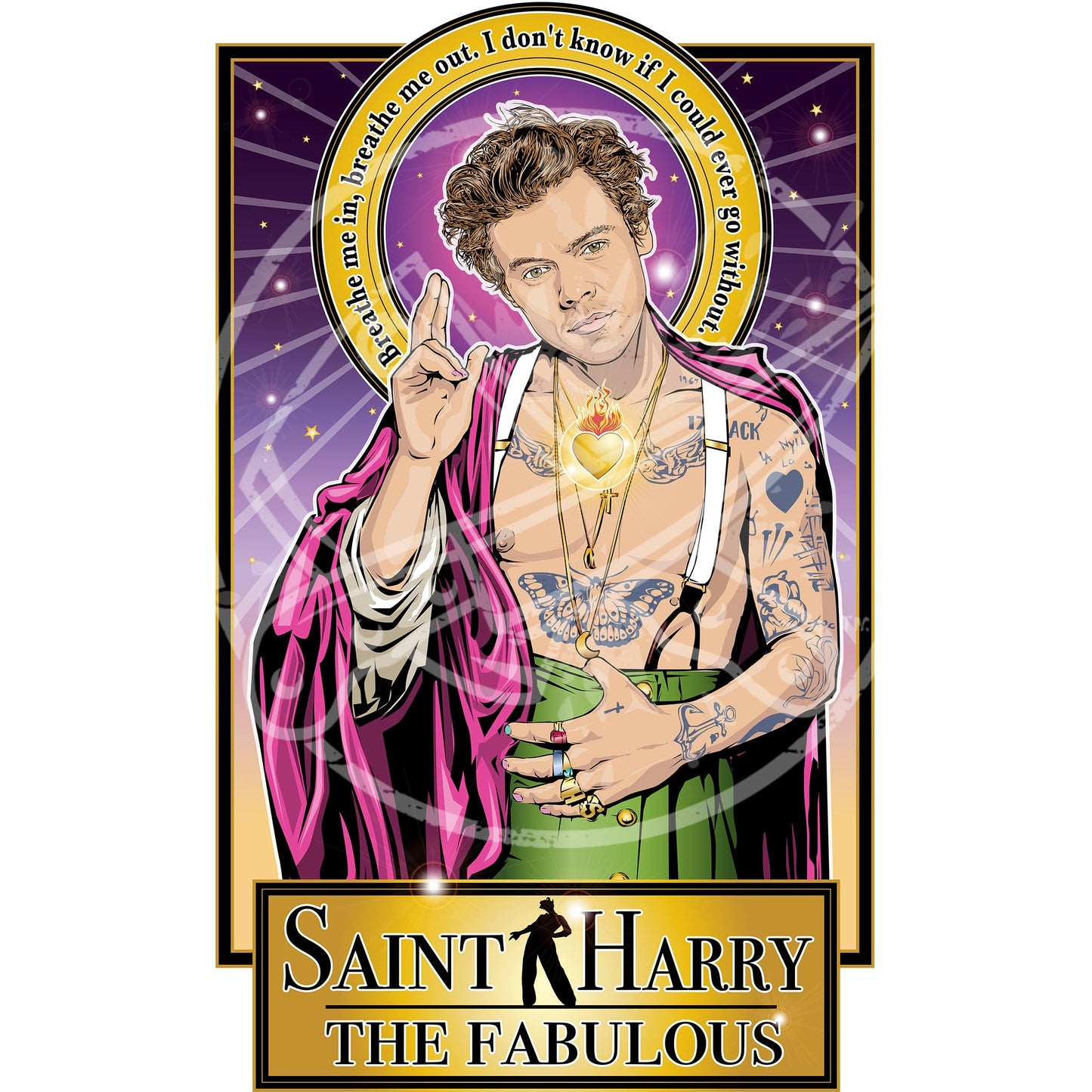 Saint Harry The Fabulous Poster Cleaverandblade.com