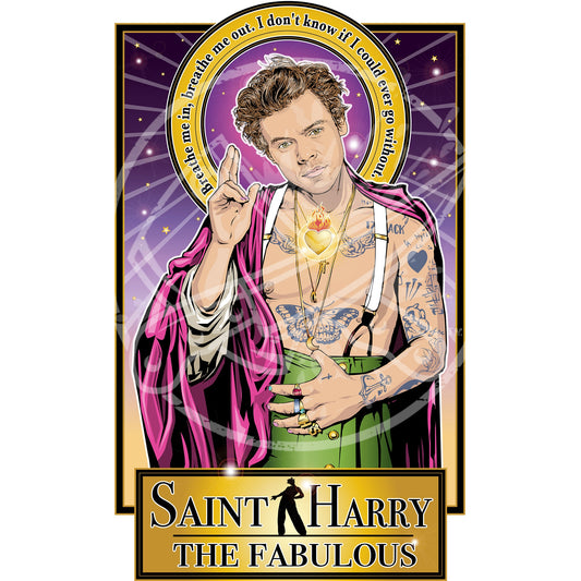 Saint Harry The Fabulous Poster Cleaverandblade.com