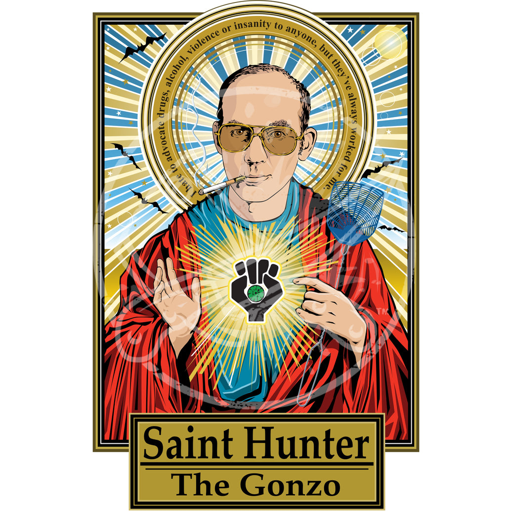 Saint Hunter The Gonzo Poster Cleaverandblade.com