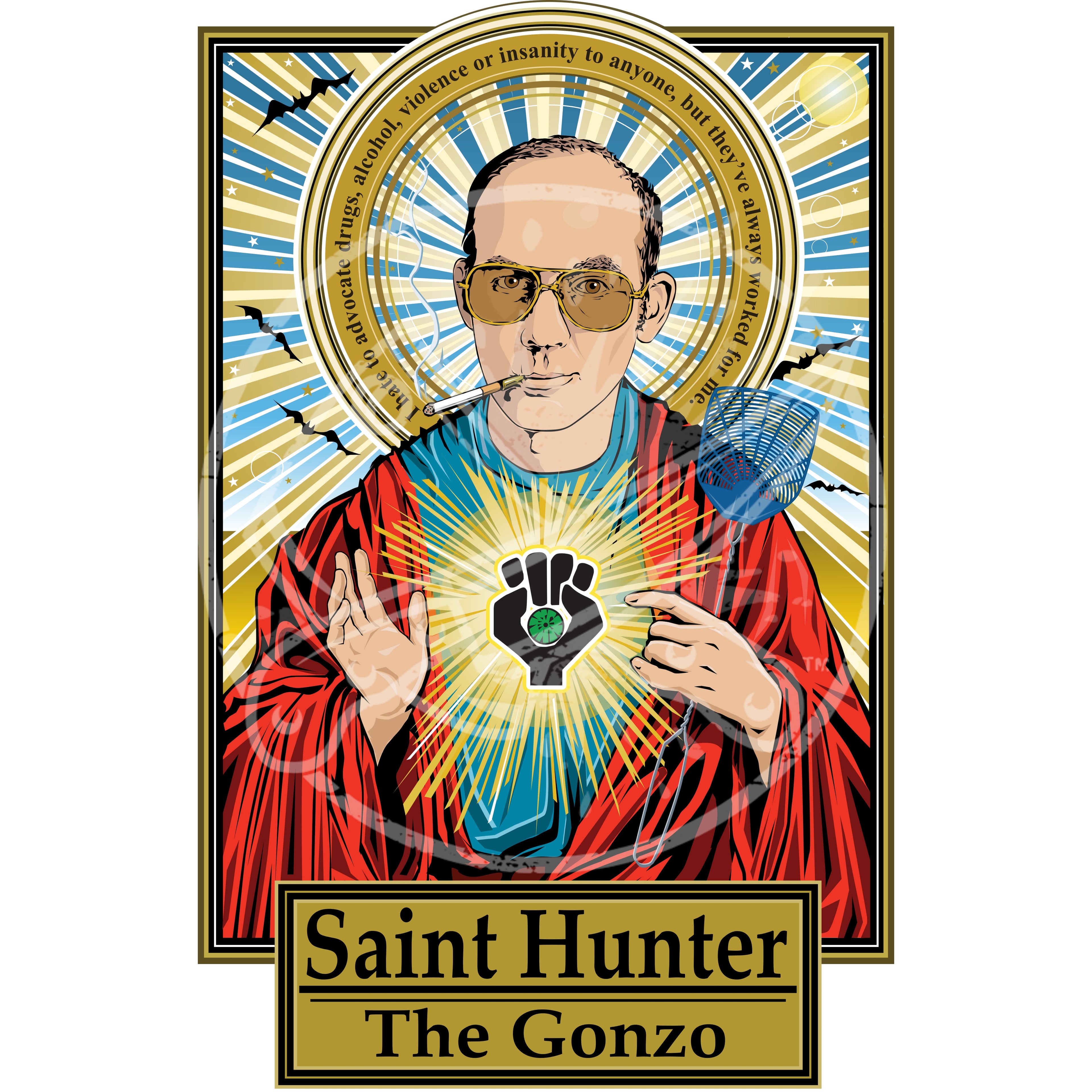 Saint Hunter The Gonzo Poster Cleaverandblade.com