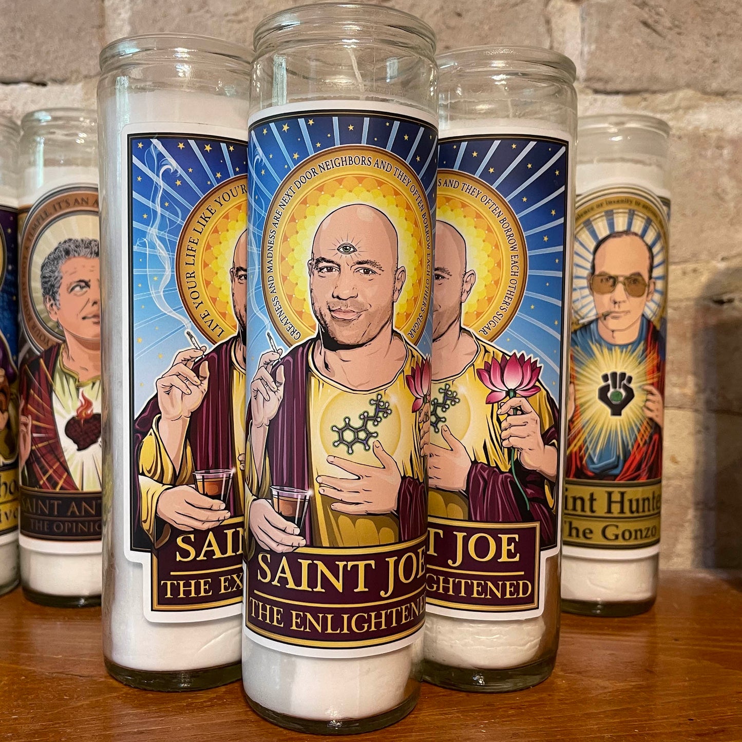 Saint Joe the Enlightened Candle Cleaverandblade.com