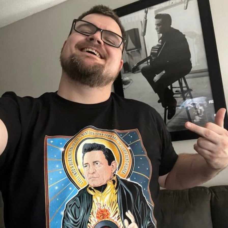 Saint Johnny The Man in Black Shirt Cleaverandblade.com