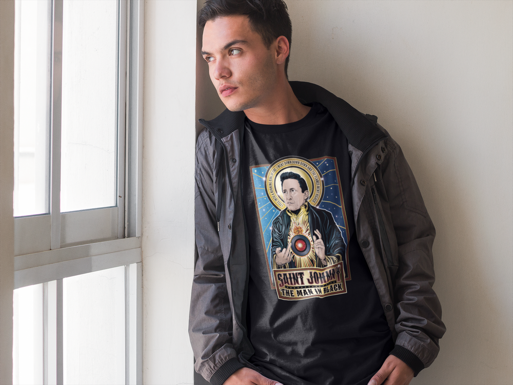 Saint Johnny The Man in Black Shirt Cleaverandblade.com