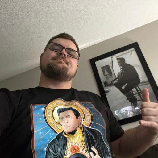 Saint Johnny The Man in Black Shirt Cleaverandblade.com