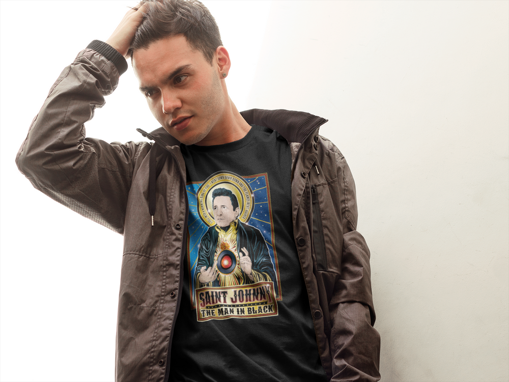 Saint Johnny The Man in Black Shirt Cleaverandblade.com