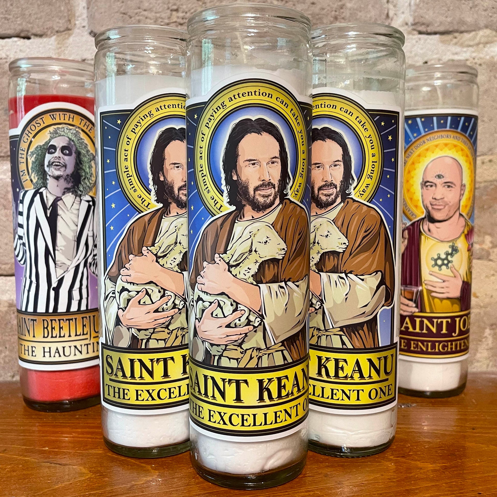 Saint Keanu Candle Cleaverandblade.com