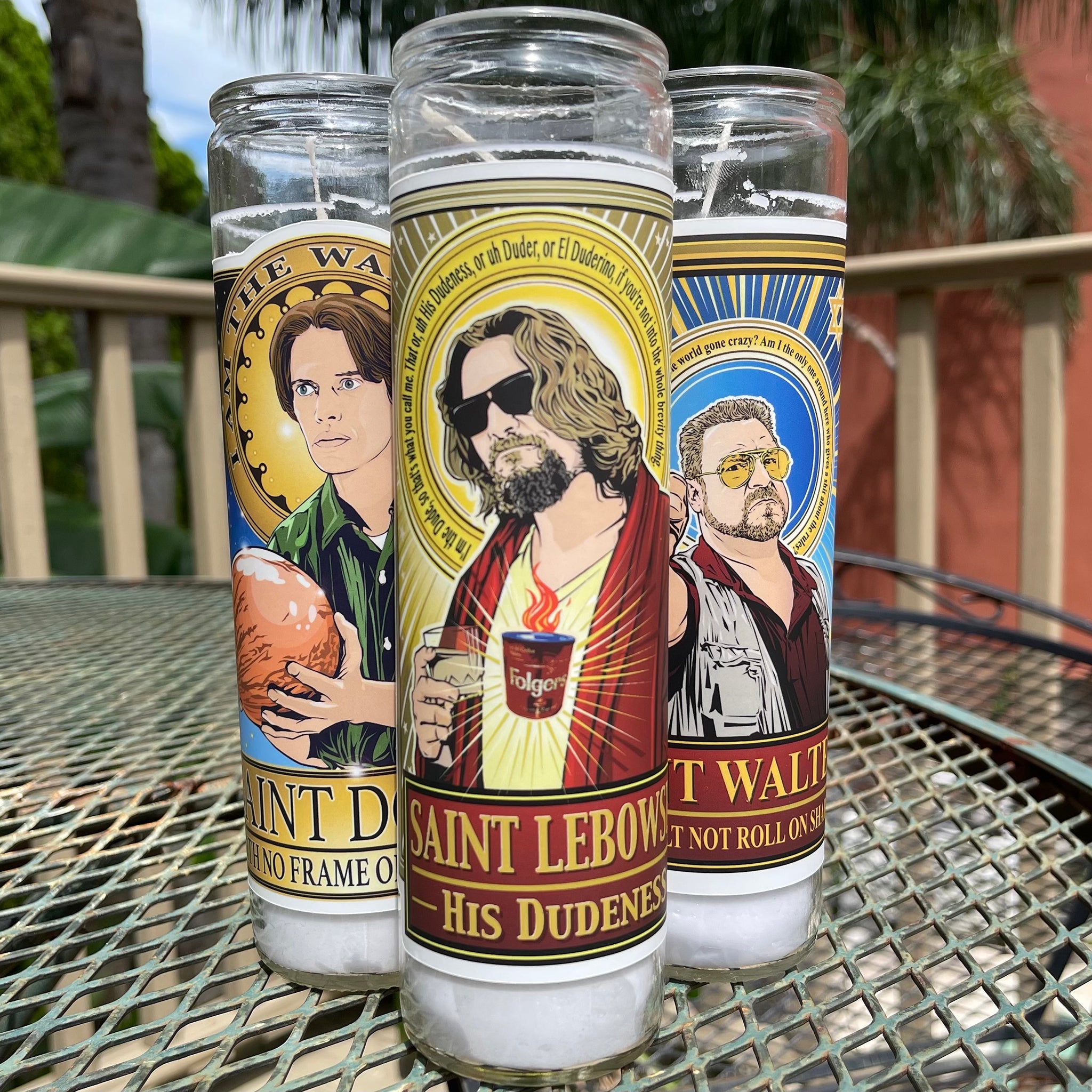Saint Lebowski-His Dudeness Candle Cleaverandblade.com