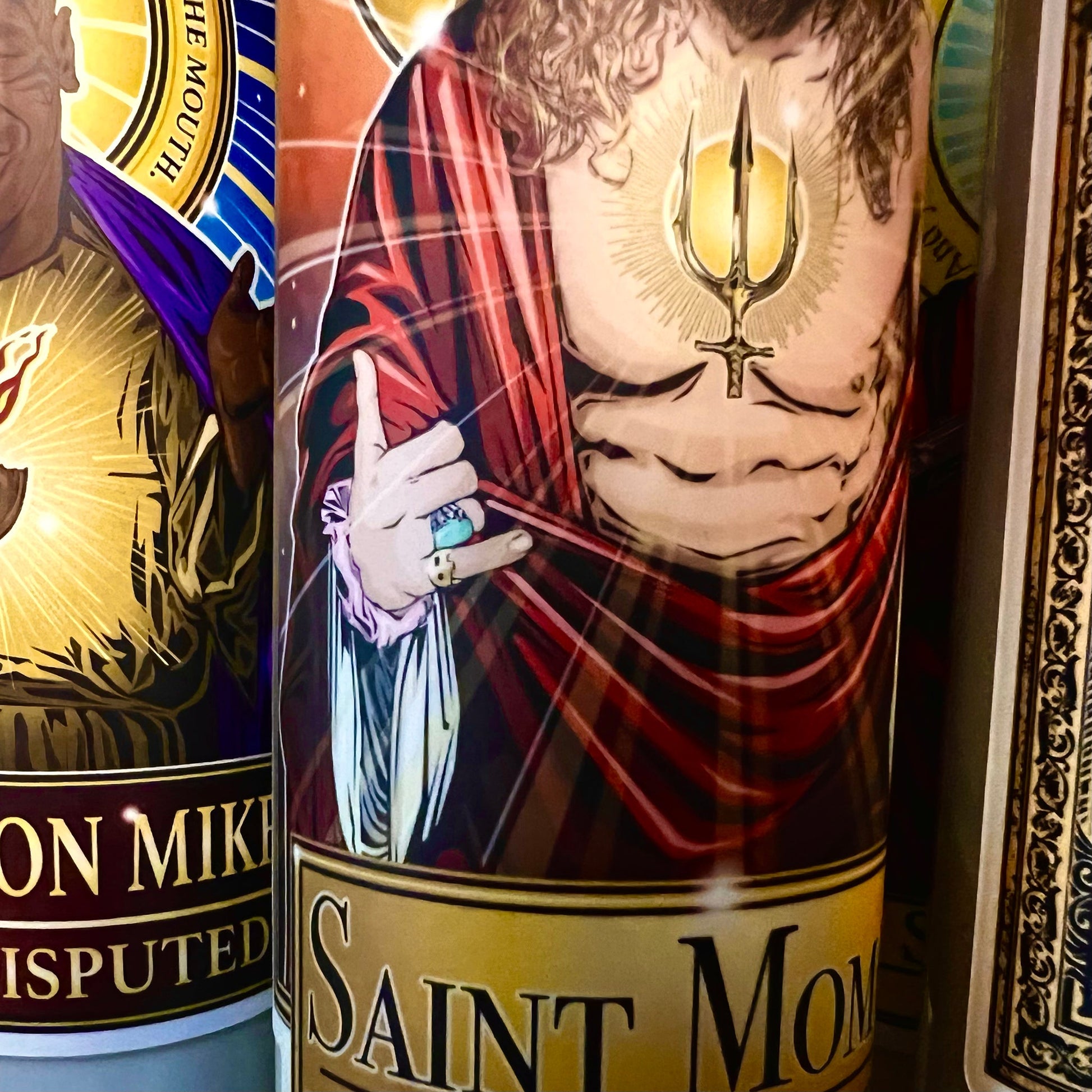 Saint Momoa The Protector Candle Cleaverandblade.com