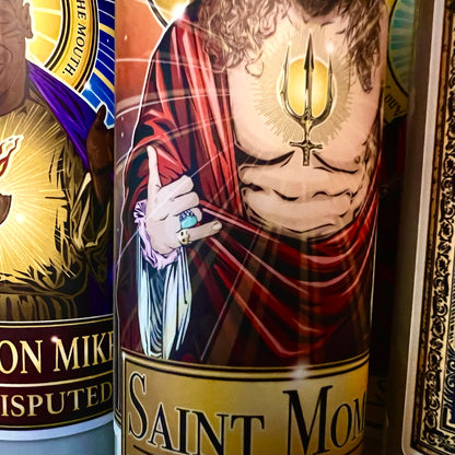 Saint Momoa The Protector Candle Cleaverandblade.com