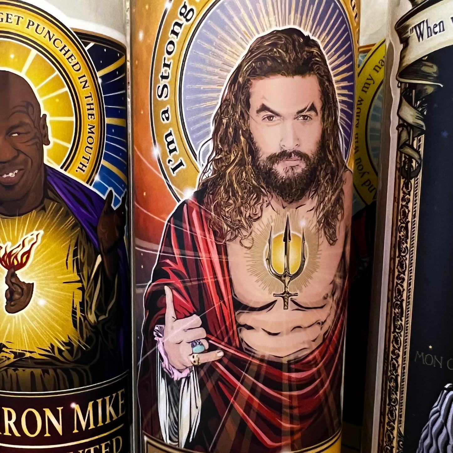Saint Momoa The Protector Candle Cleaverandblade.com