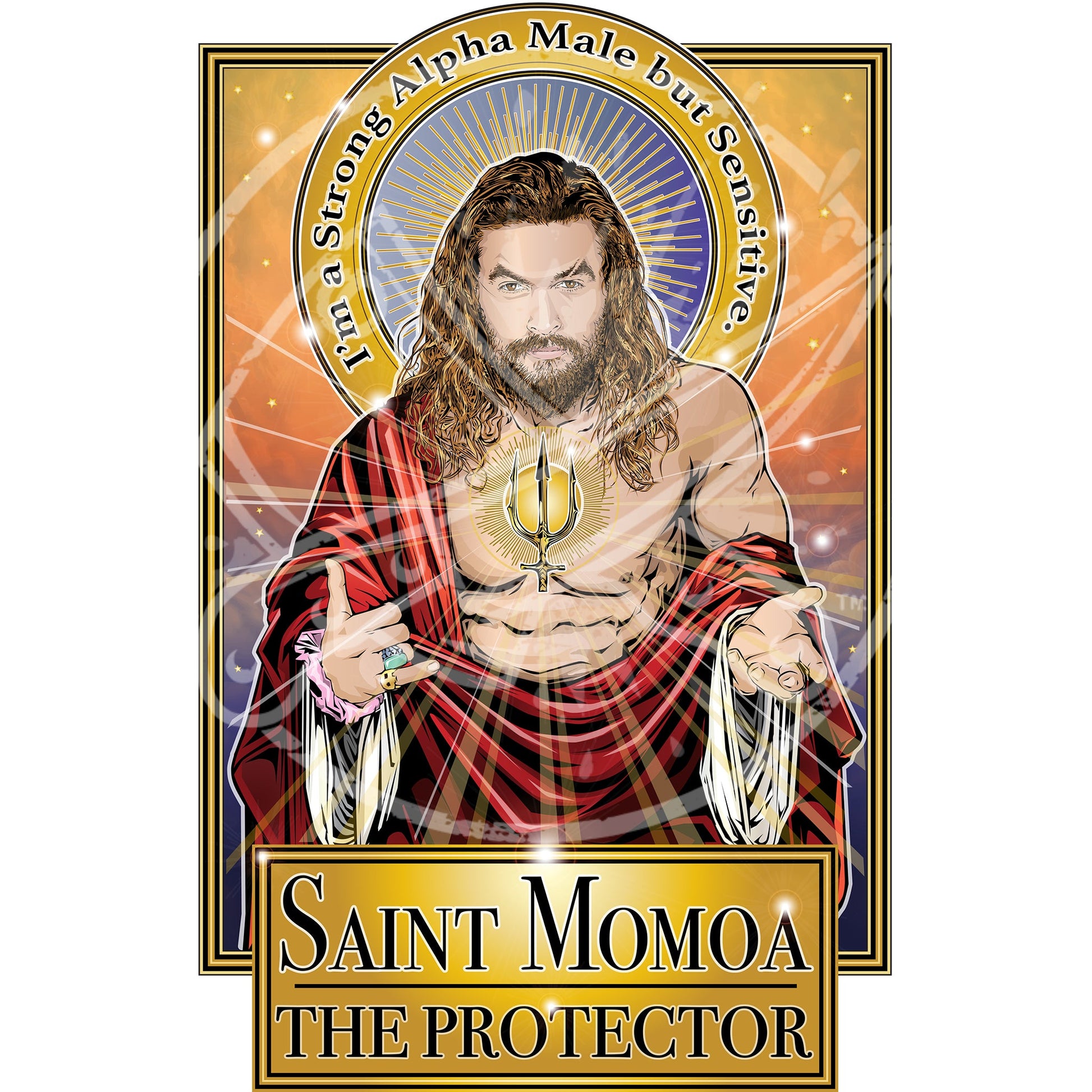 Saint Momoa The Protector Poster Cleaverandblade.com
