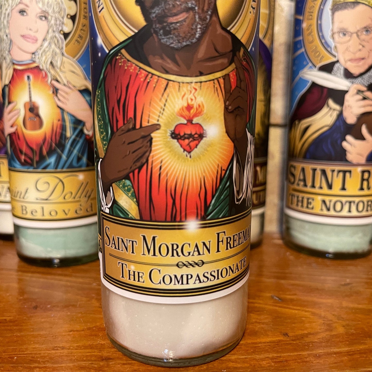 Saint Morgan Freeman The Compassionate Candle Cleaverandblade.com