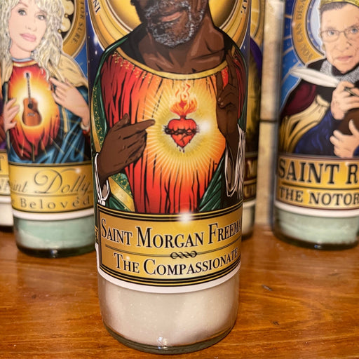 Saint Morgan Freeman The Compassionate Candle Cleaverandblade.com