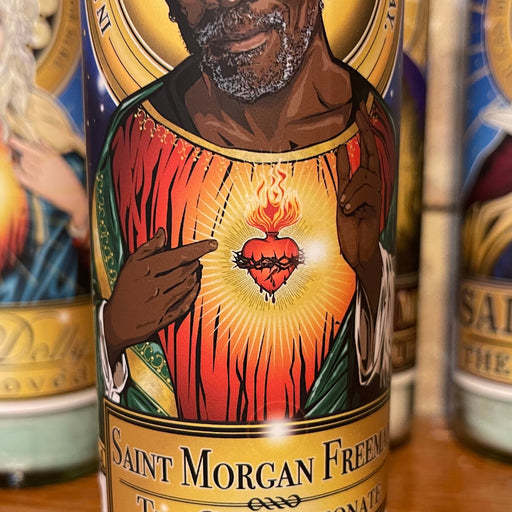 Saint Morgan Freeman The Compassionate Candle Cleaverandblade.com