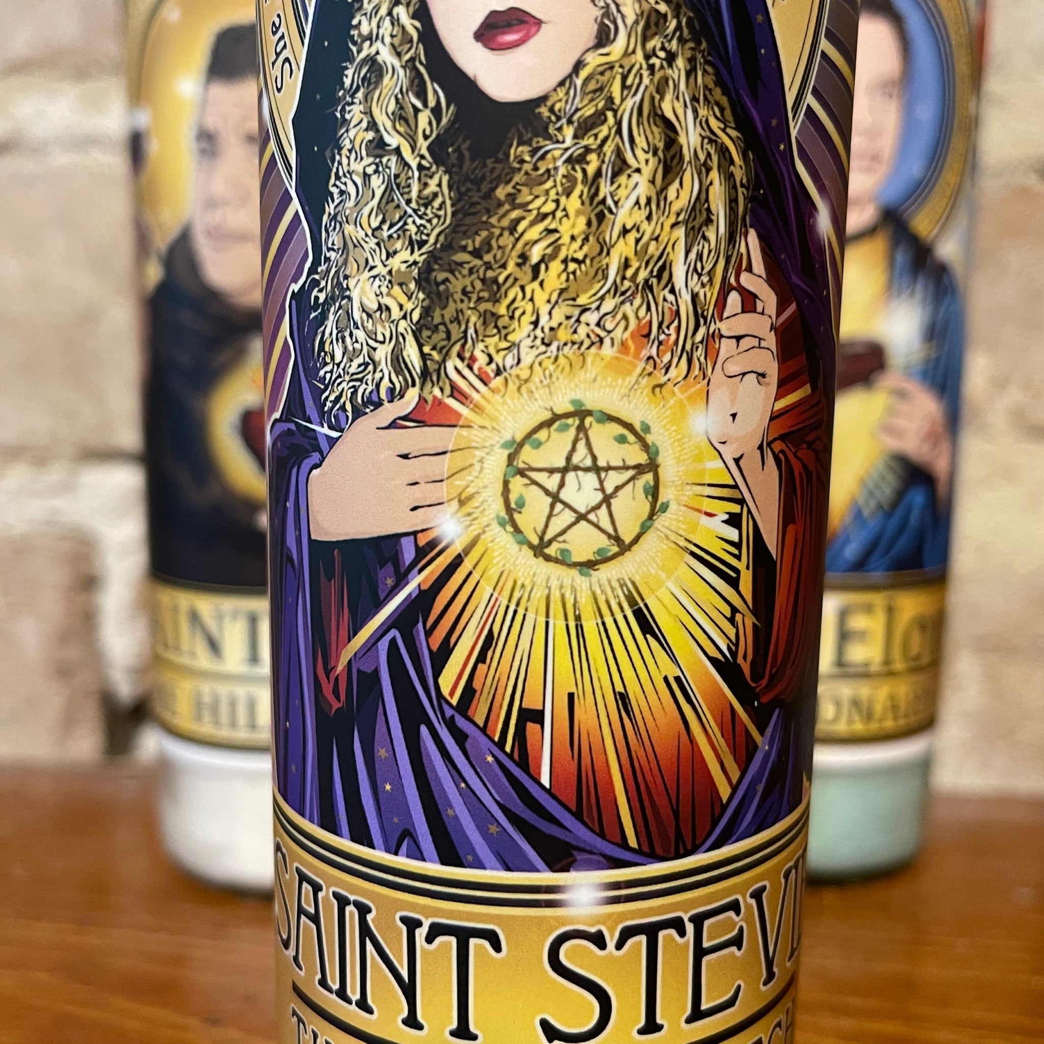Saint Stevie The White Witch Candle Cleaverandblade.com