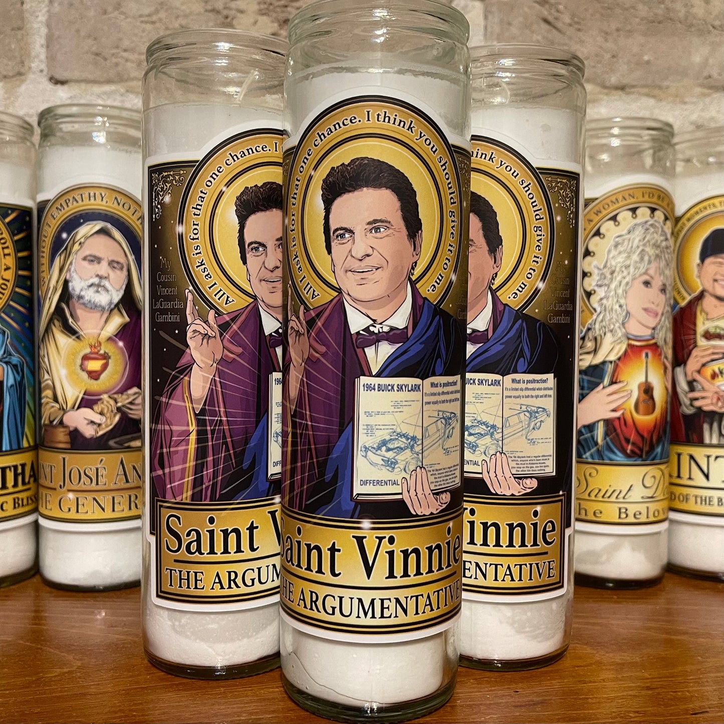 Saint Vinny The Argumentative Candle Cleaverandblade.com