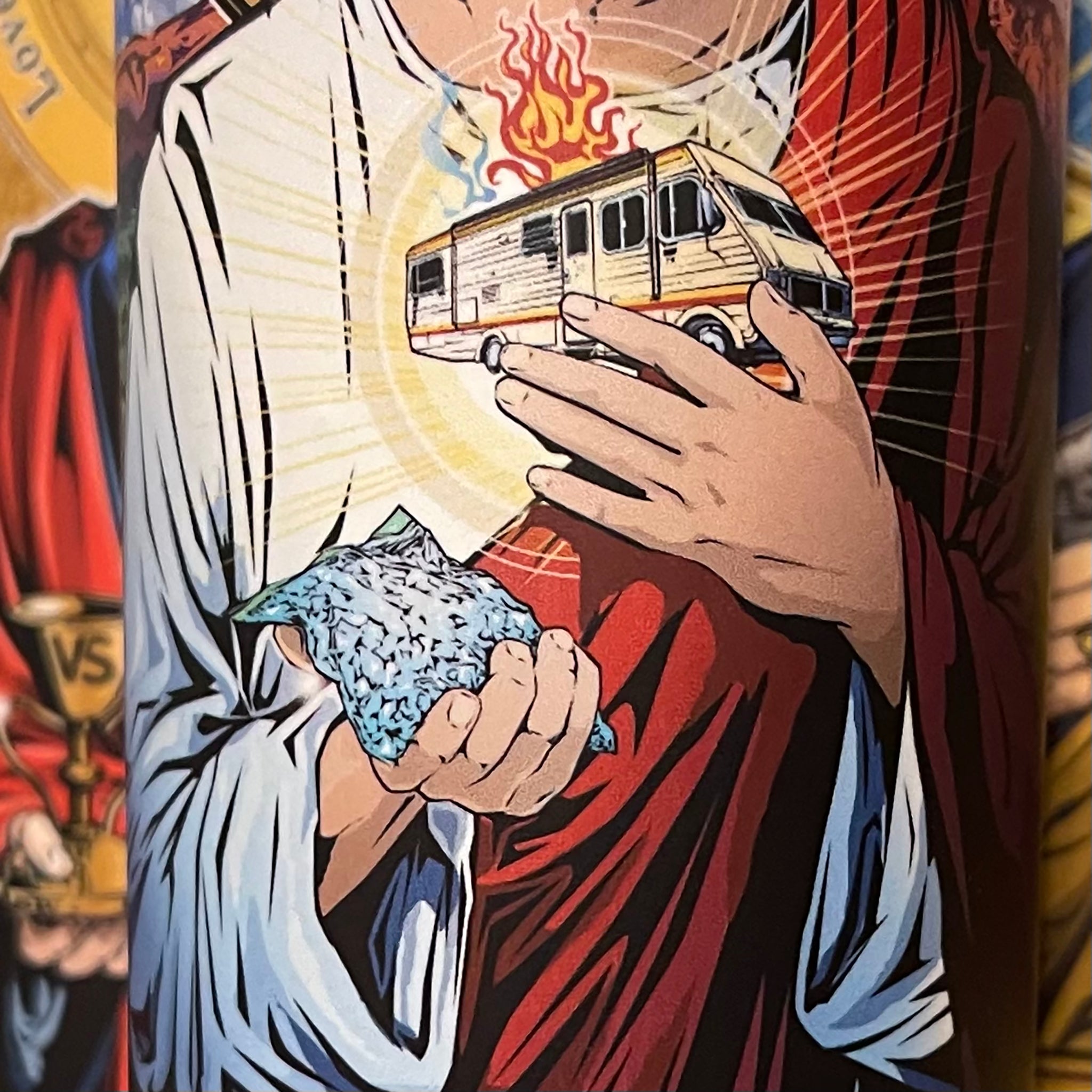 Saint Walter White The One Who Knocks Candle Cleaverandblade.com