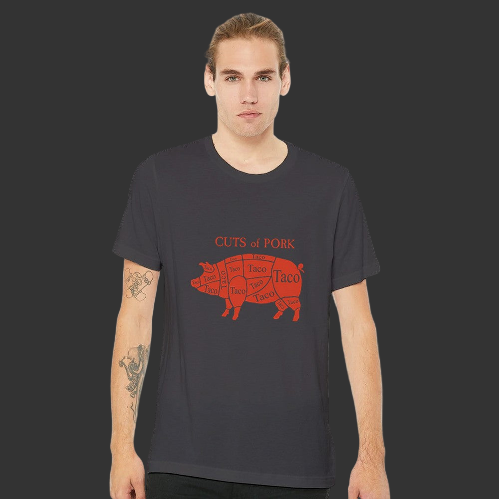 Uniform-Chef T-Shirt – “Cuts of Pork” Kitchen Humor Tee | Cleaver & Blade®