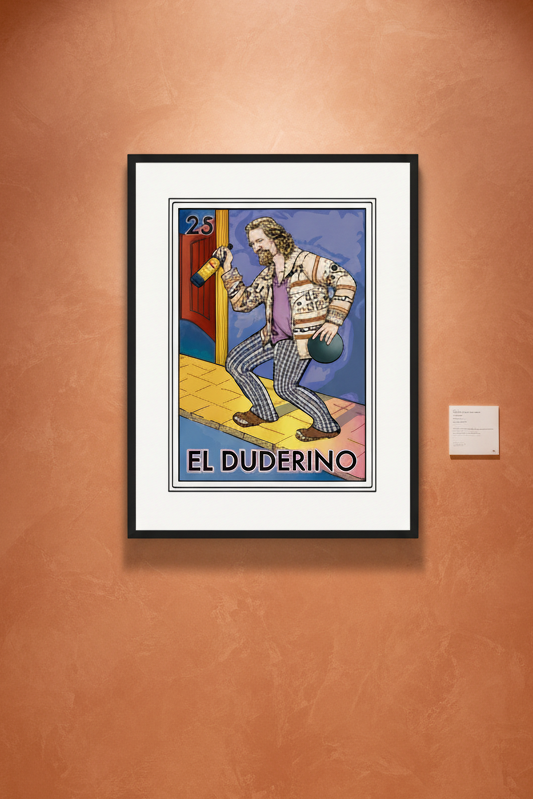 Kitchen Wall Art – “El Duderino” Cult Parody Print | Cleaver & Blade®