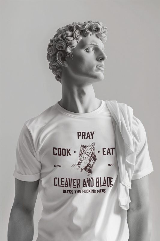 Cleaver & Blade™ “Pray • Cook • Eat” T-Shirt™