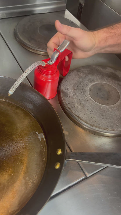 The FOUNDRY 
Seasoning Oiler – Flexible Spout Edition