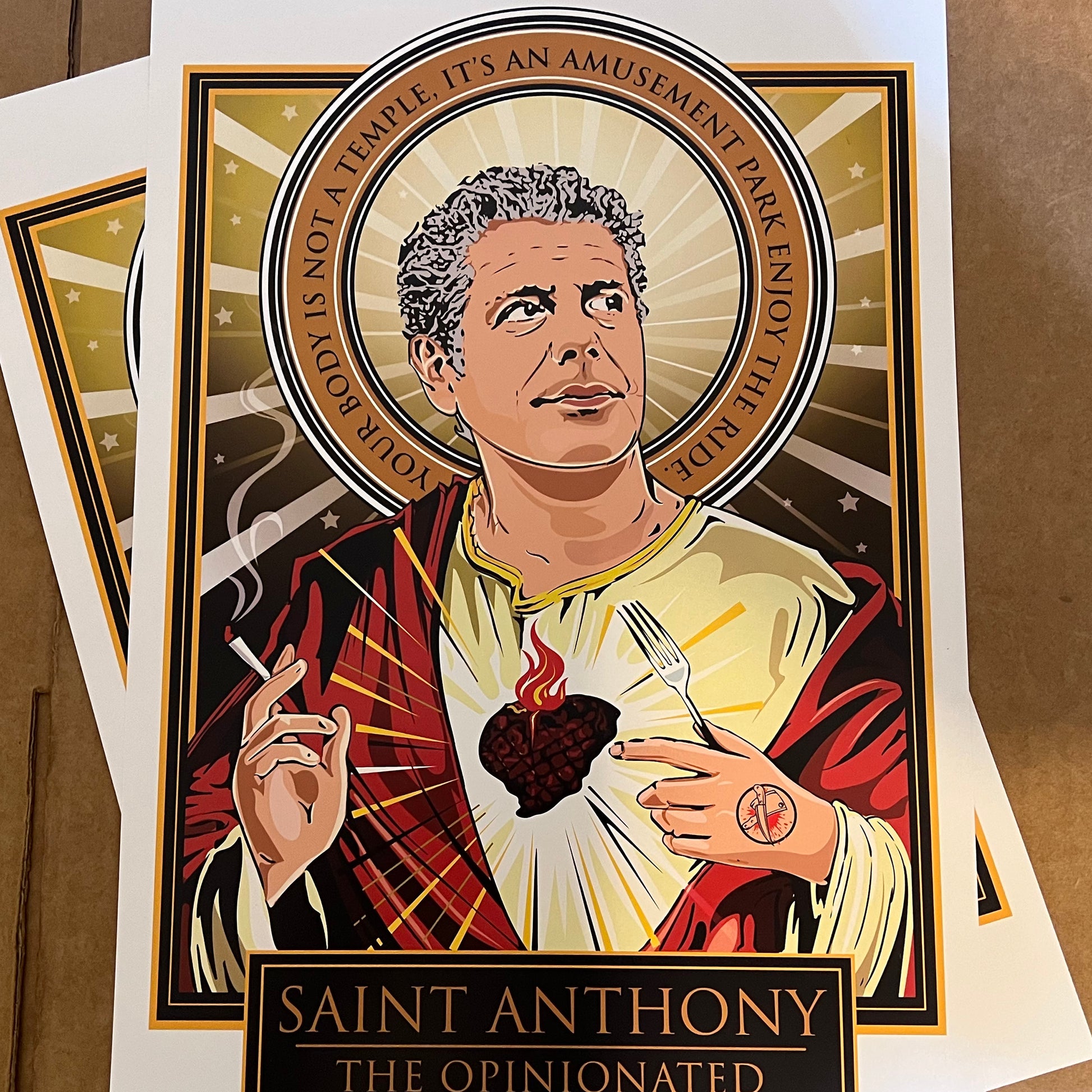 Saint Anthony the Opinionated Poster Cleaverandblade.com