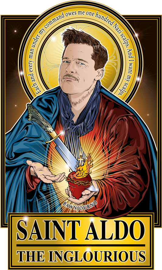 Saint Aldo The Inglorious Poster-Posters-Cleaverandblade.com