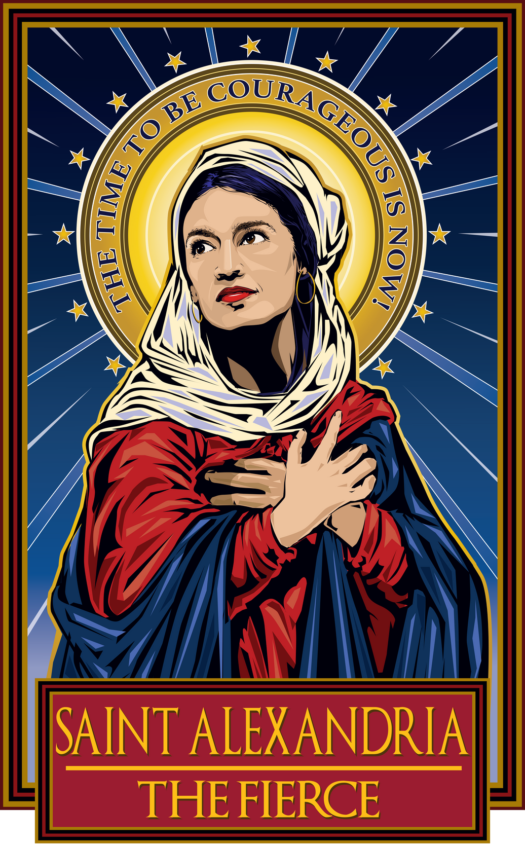 Saint Alexandria The Fierce Poster-Posters-Cleaverandblade.com
