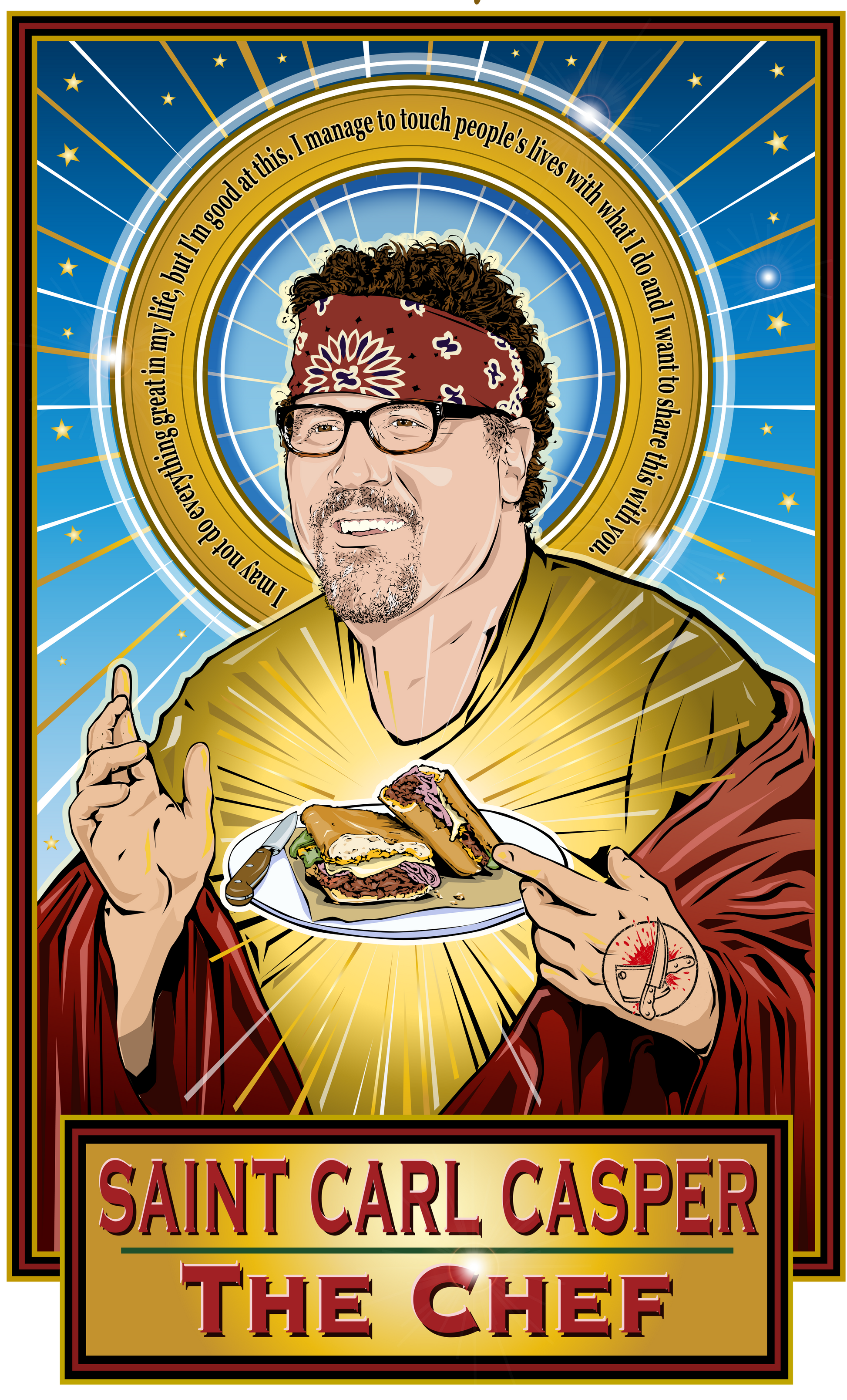 Saint Carl Casper The Chef Poster-Posters-Cleaverandblade.com
