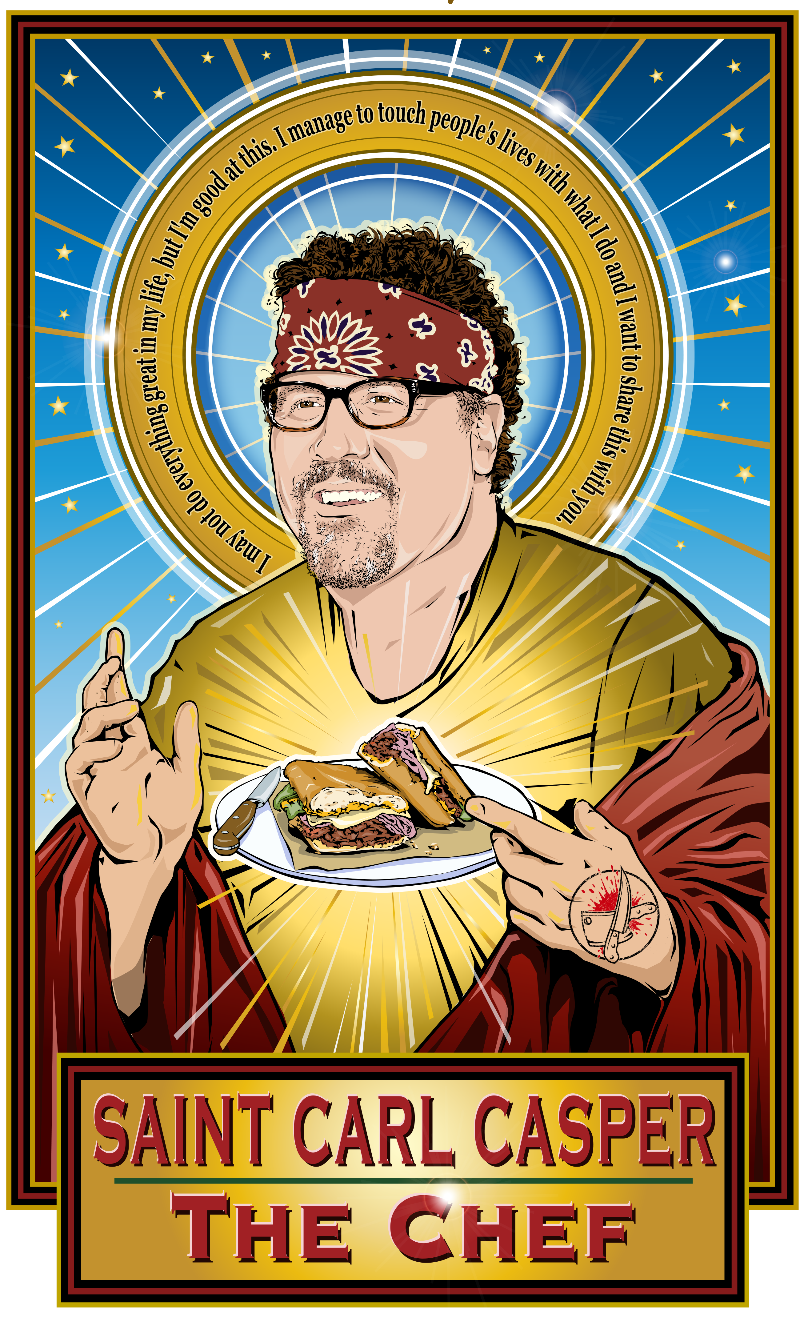 Saint Carl Casper The Chef Poster-Posters-Cleaverandblade.com
