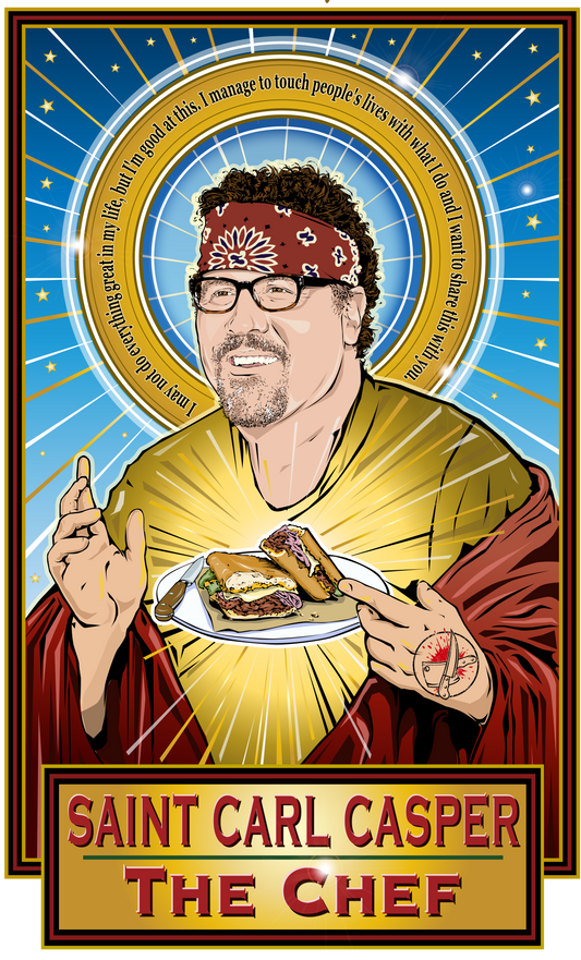 Saint Carl Casper The Chef Poster-Posters-Cleaverandblade.com