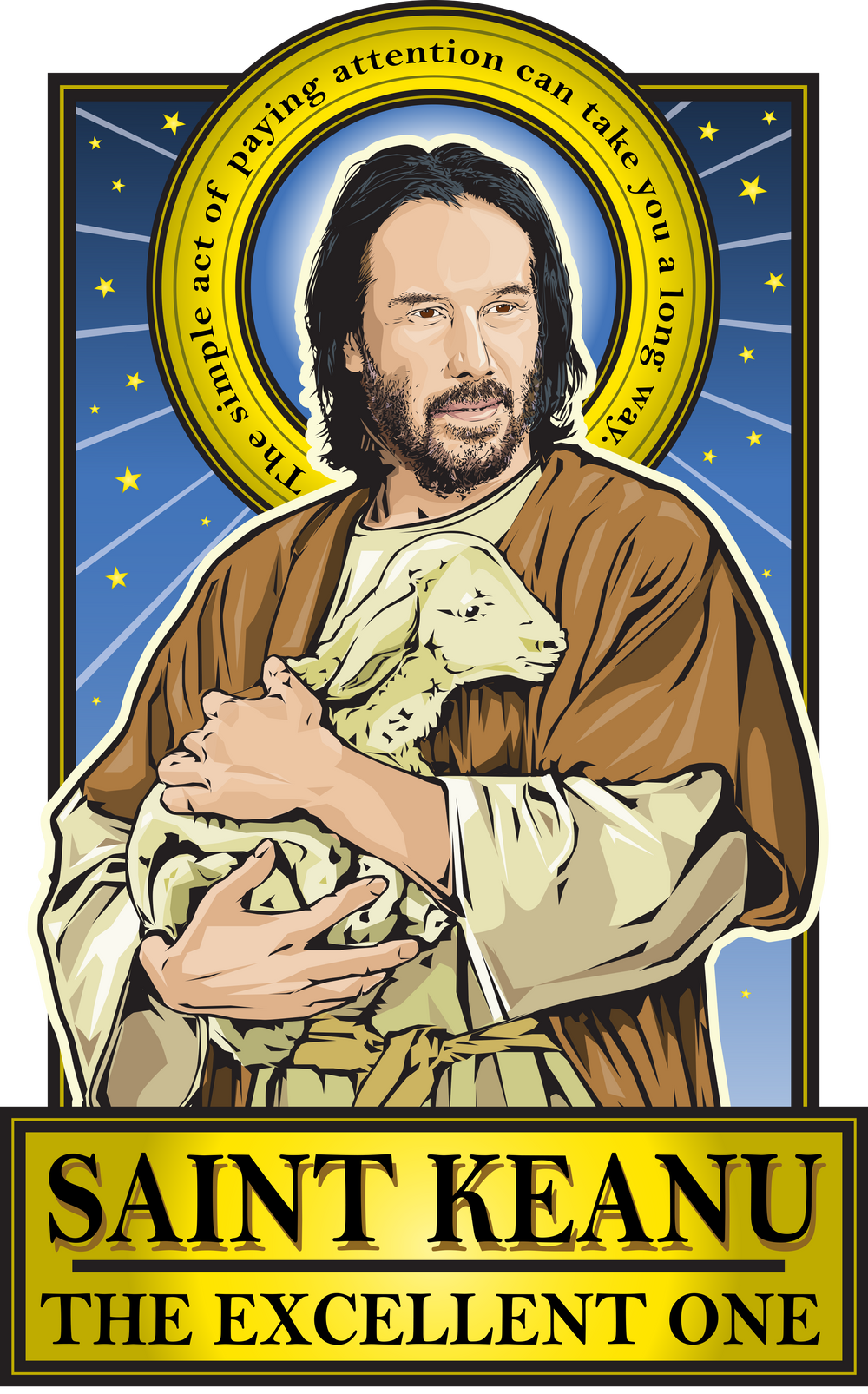 Saint Keanu Poster Cleaverandblade.com