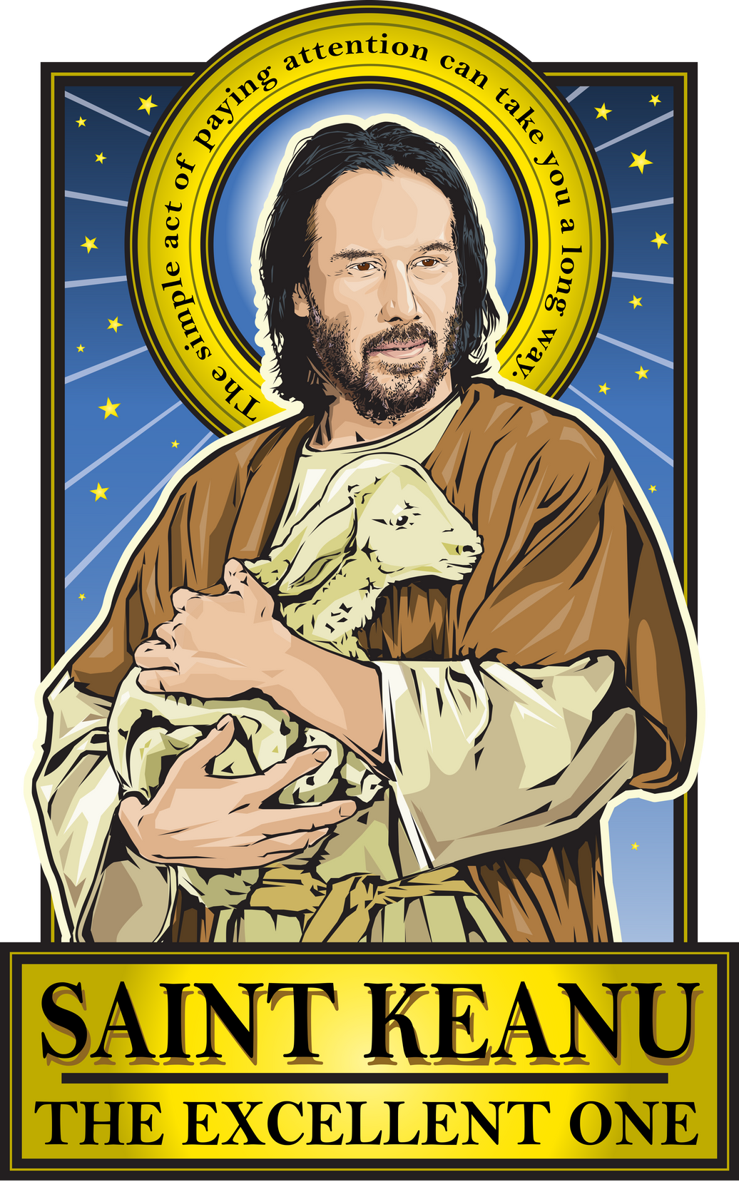 Saint Keanu Poster Cleaverandblade.com
