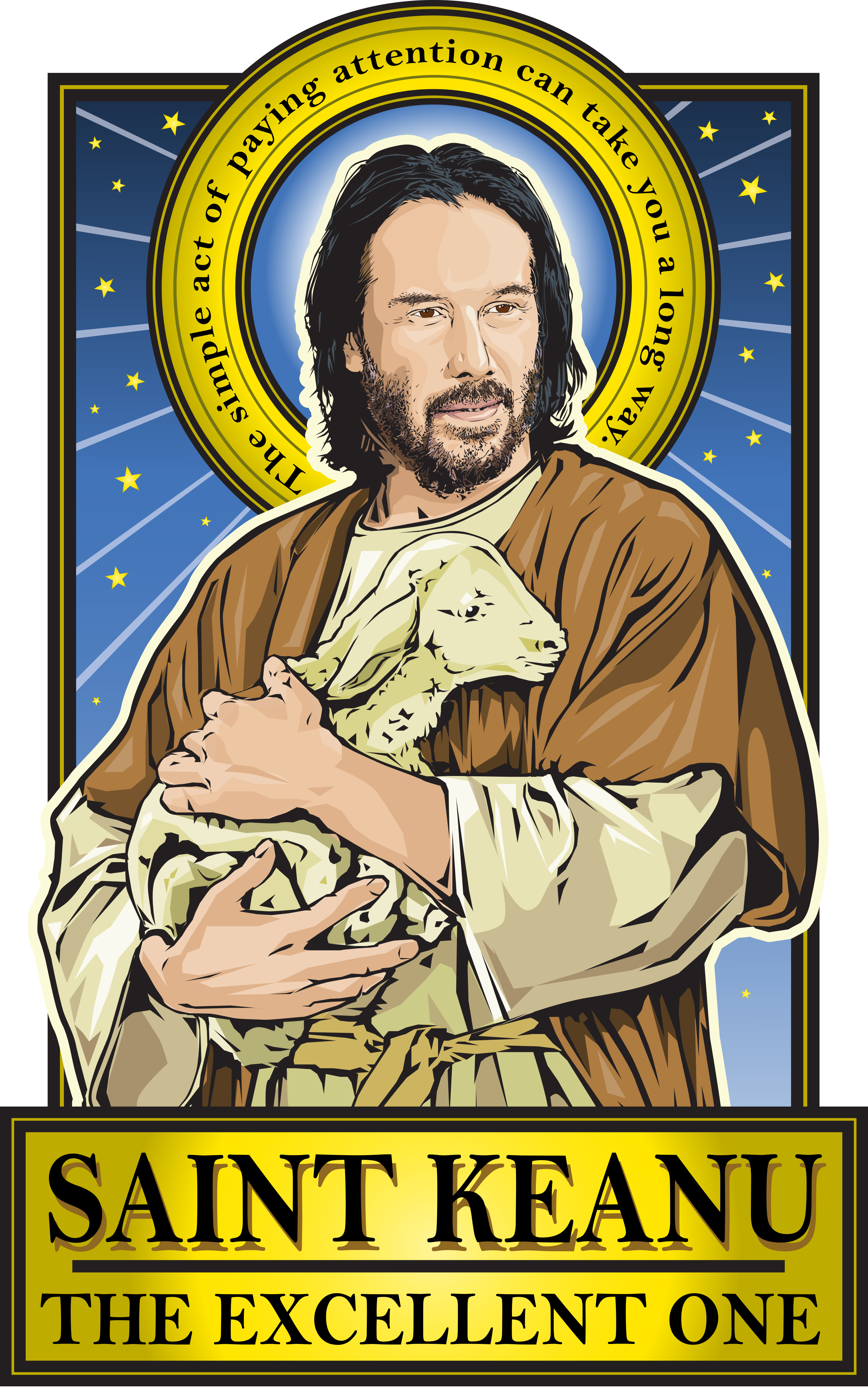 Saint Keanu Poster Cleaverandblade.com
