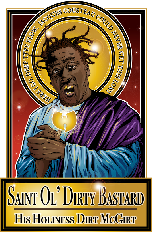 Saint Ol' Dirty Bastard Poster-Posters-Cleaverandblade.com