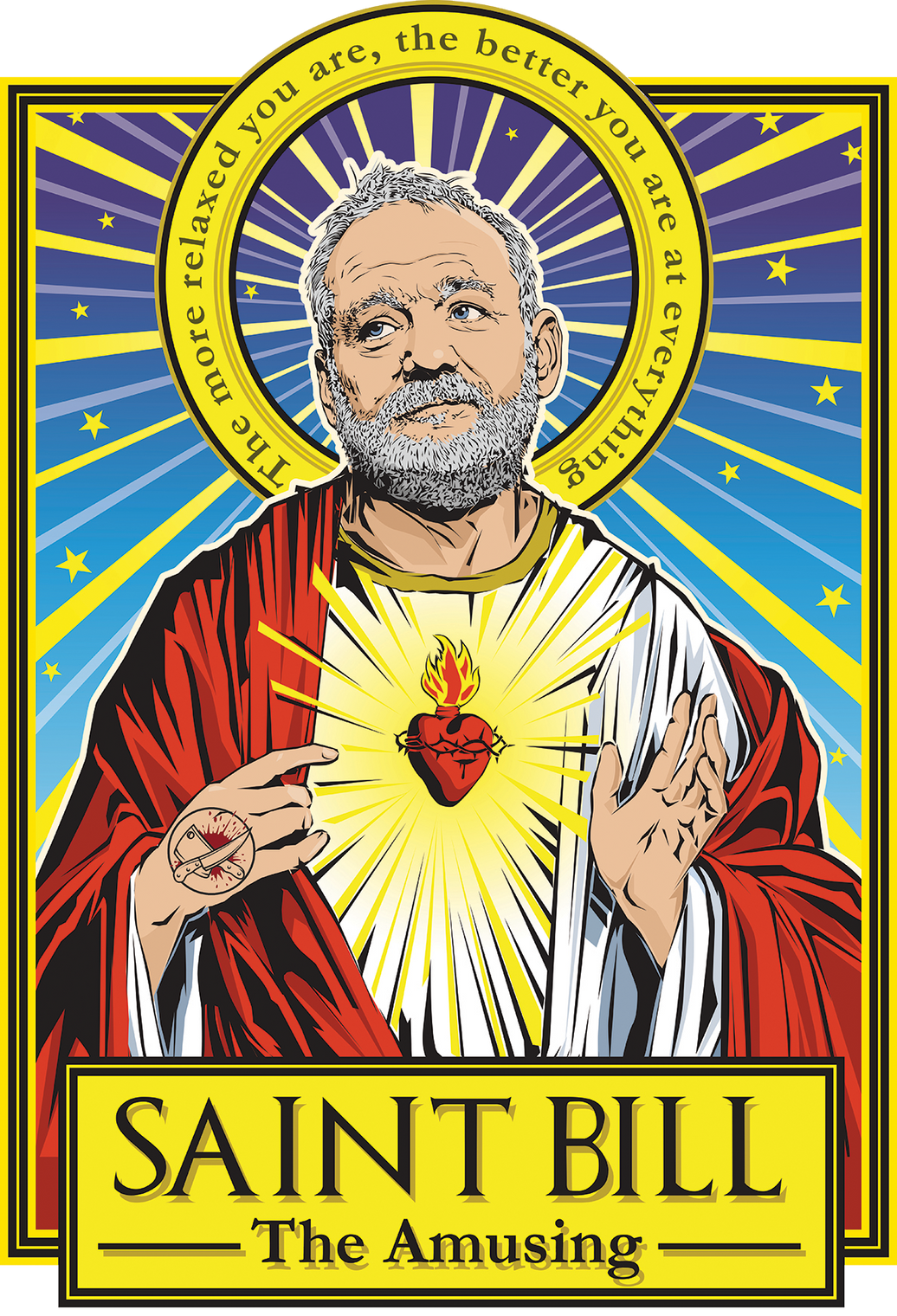 Saint Bill-The Amusing Poster-Posters-Cleaverandblade.com